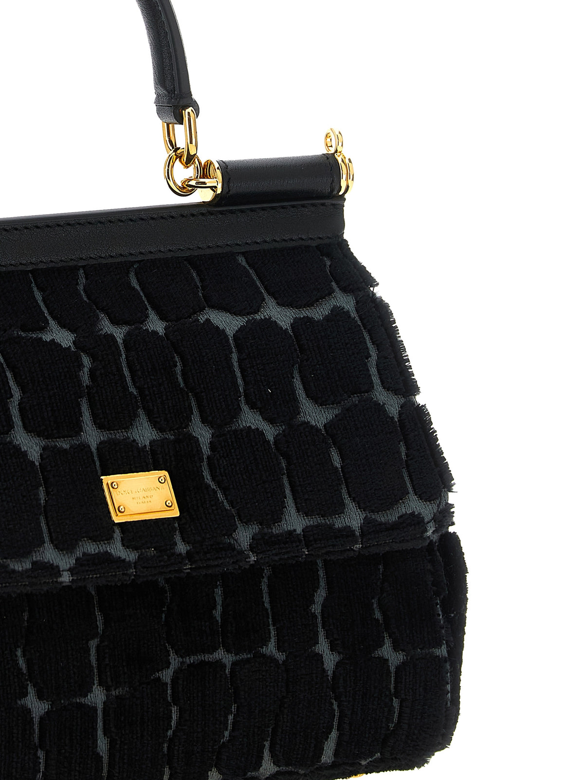 Dolce & Gabbana Black Cotton Women's Handbag