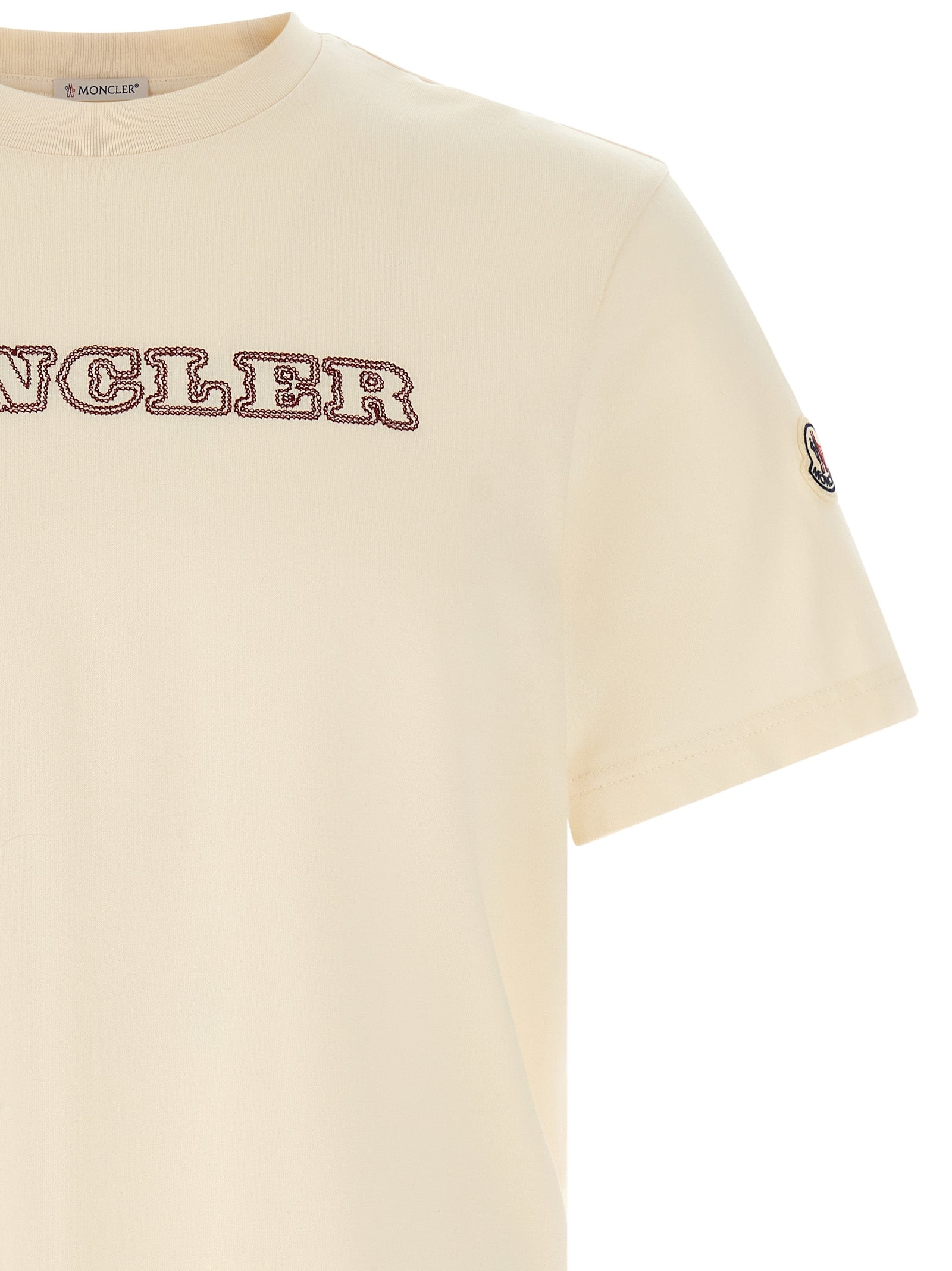 Moncler White Cotton Men's T-Shirt