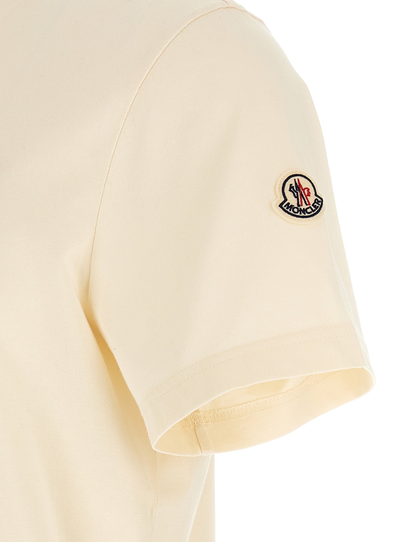 Moncler White Cotton Men's T-Shirt