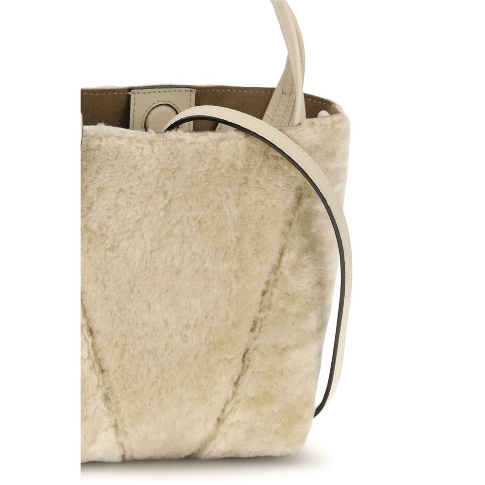 Chloé Beige Calf Leather Bos Taurus Shoulder Women's Bag