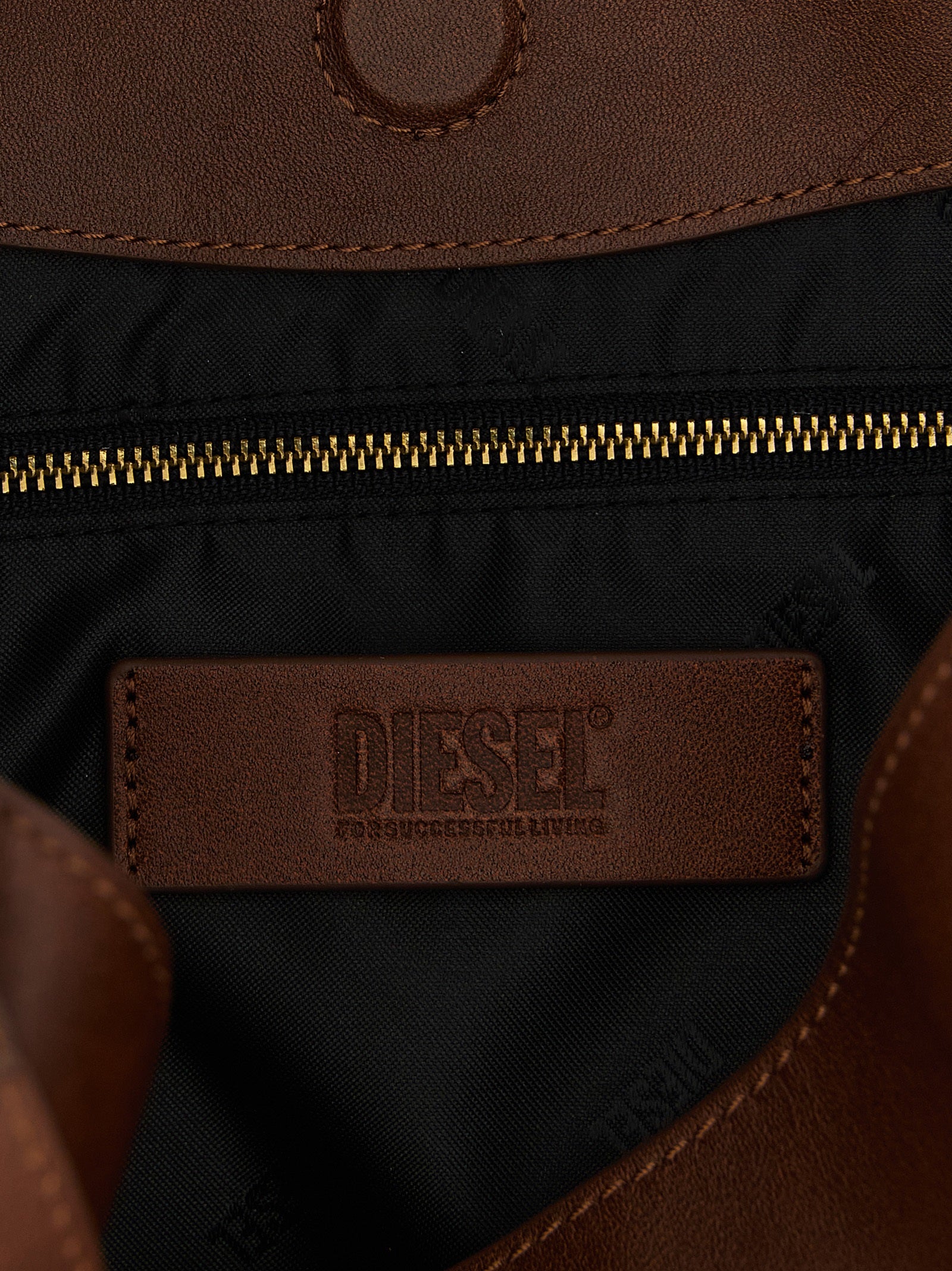 Diesel Brown Other Fibres Women's Handbag