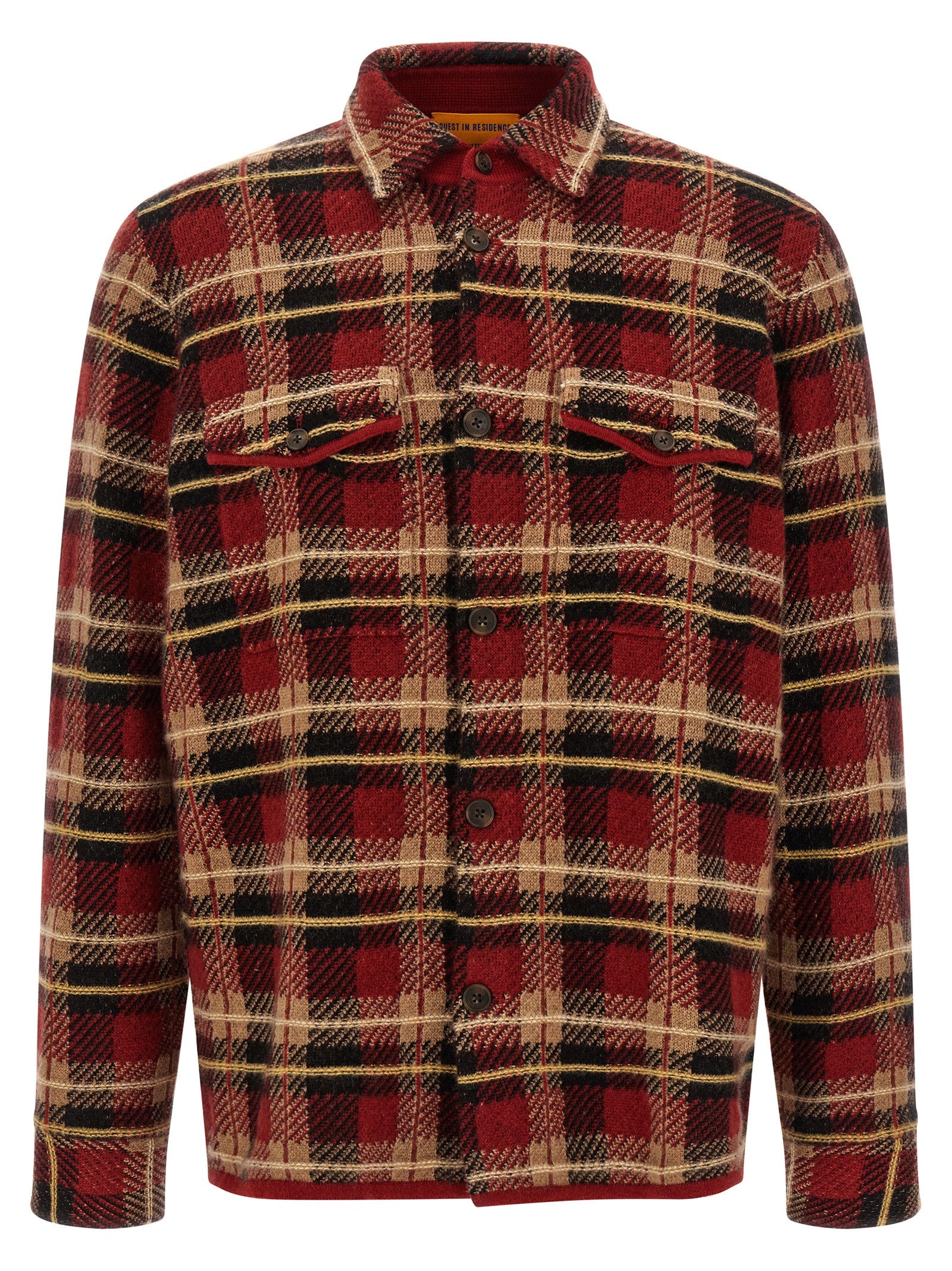 Guest in Residence Red Cashmere Men's Blouse