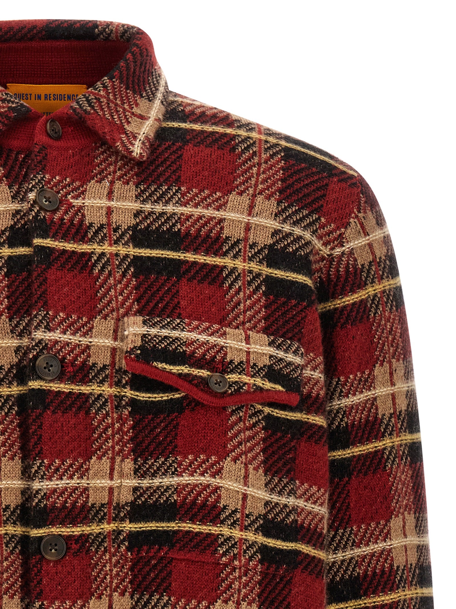 Guest in Residence Red Cashmere Men's Blouse