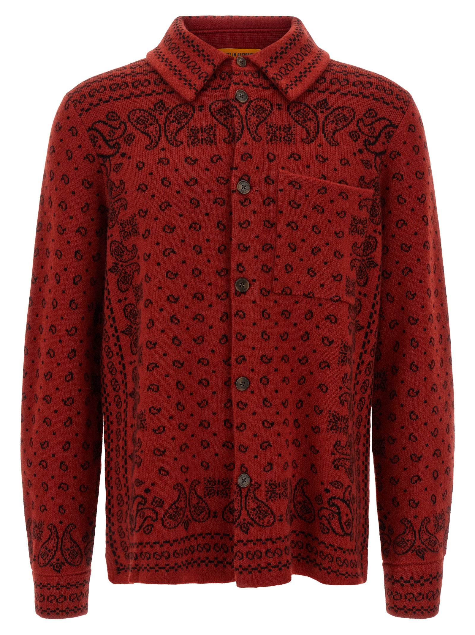 Guest in Residence Red Cashmere Men's Blouse