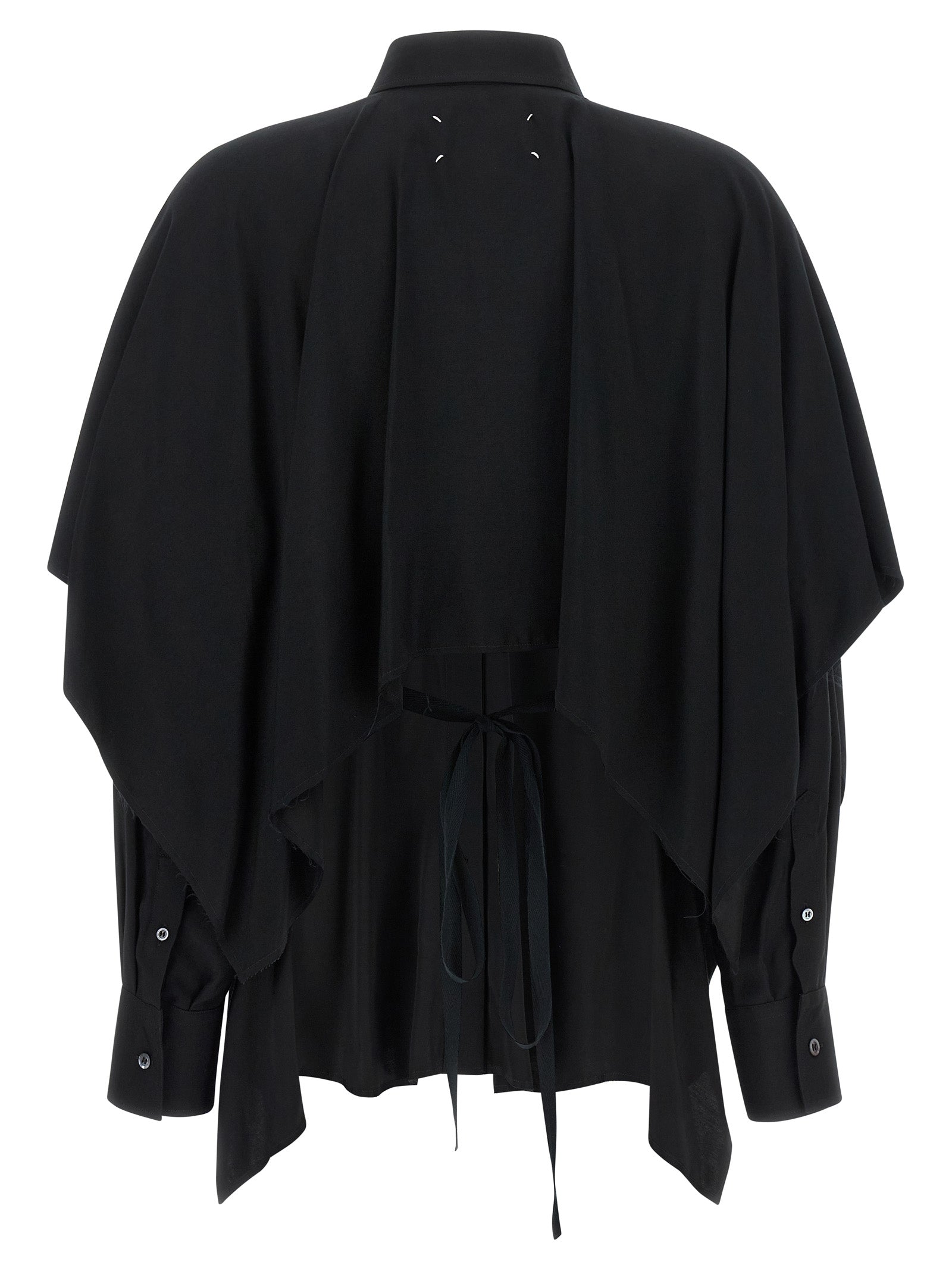 Maison Margiela Black Viscose Women's Blouse