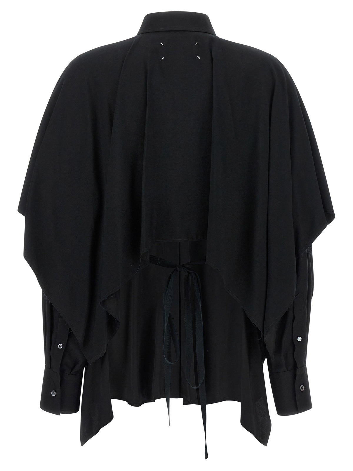 Maison Margiela Black Viscose Women's Blouse