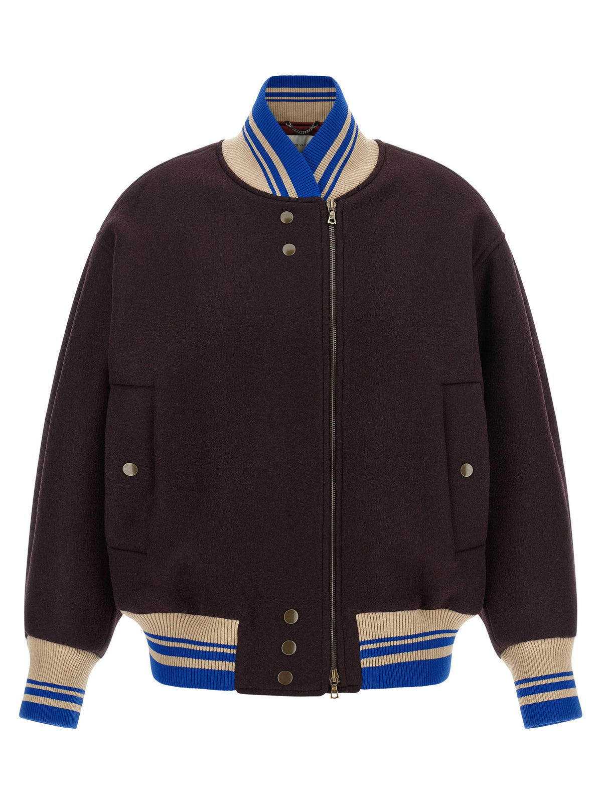 Dries Van Noten Purple Wool Women's Bomber