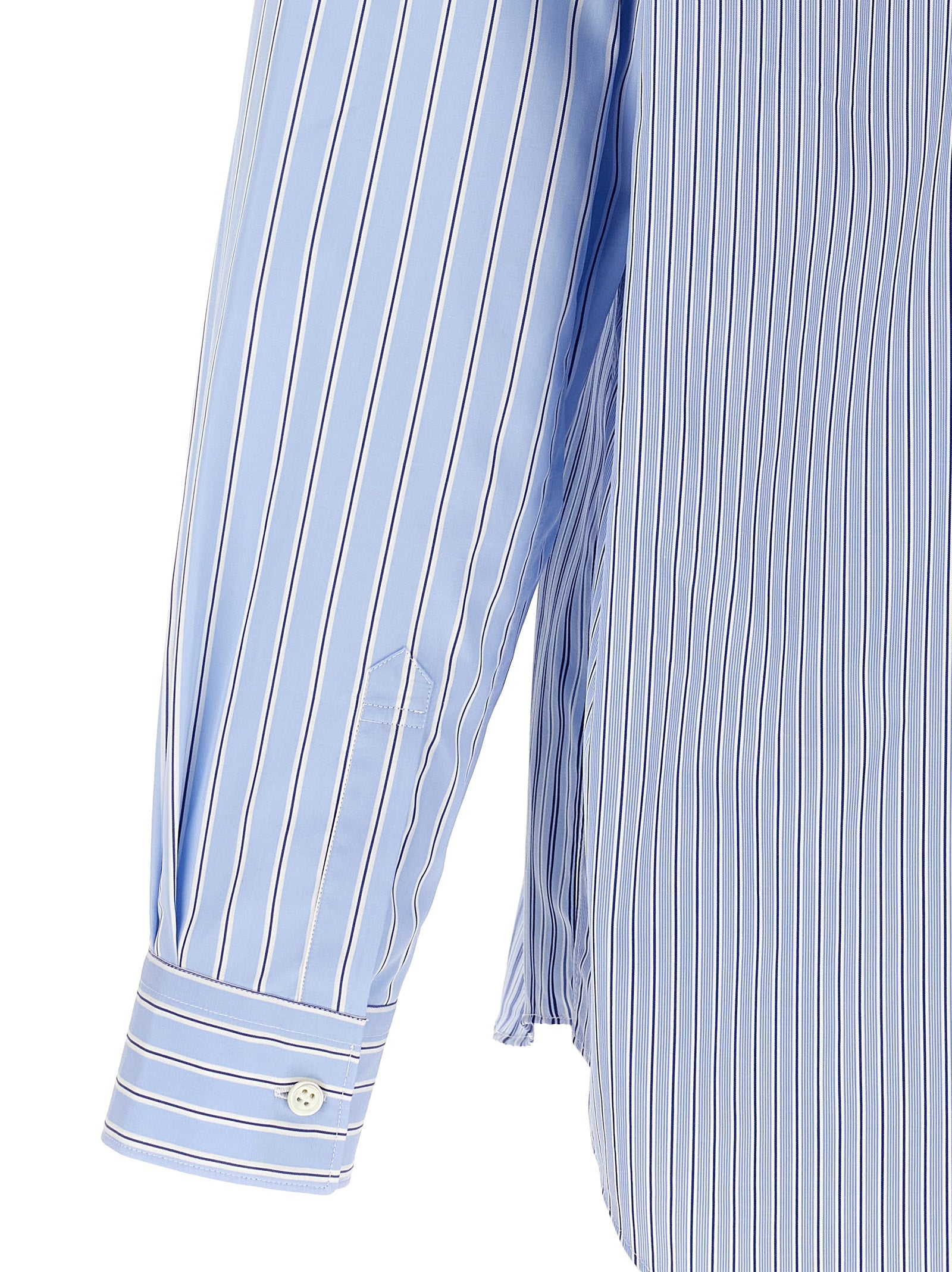 Comme Des Garçons Blue Cotton Men's Blouse