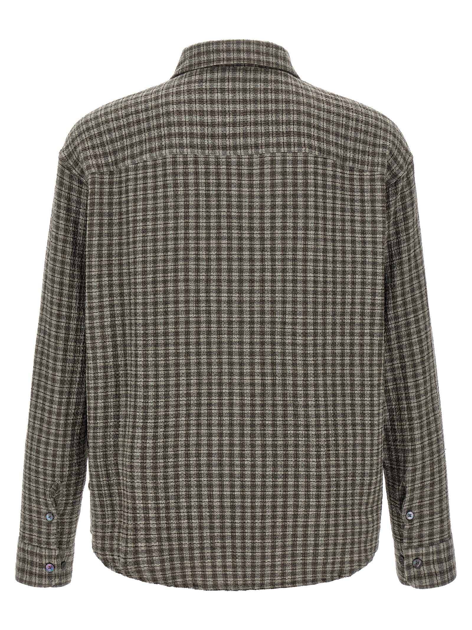 MFPEN Gray Virgin Wool Men's Blouse