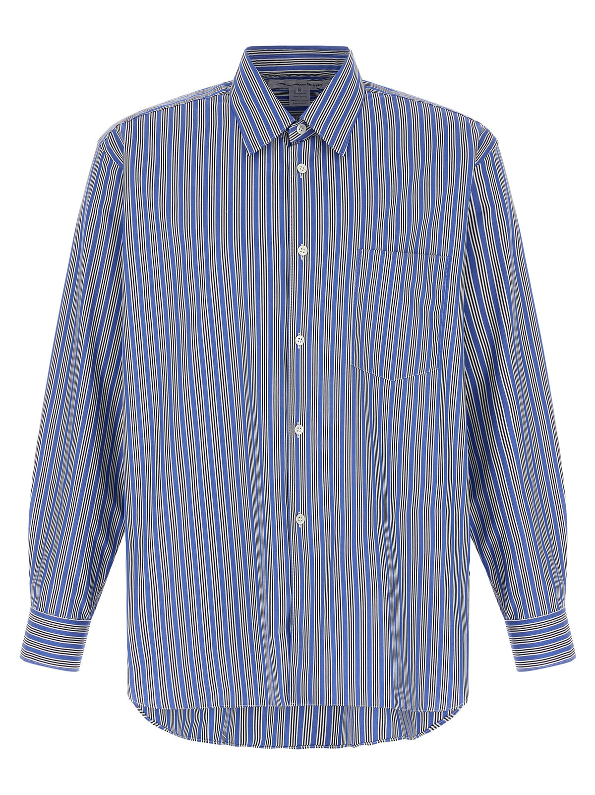 Comme Des Garçons Blue Cotton Men's Blouse