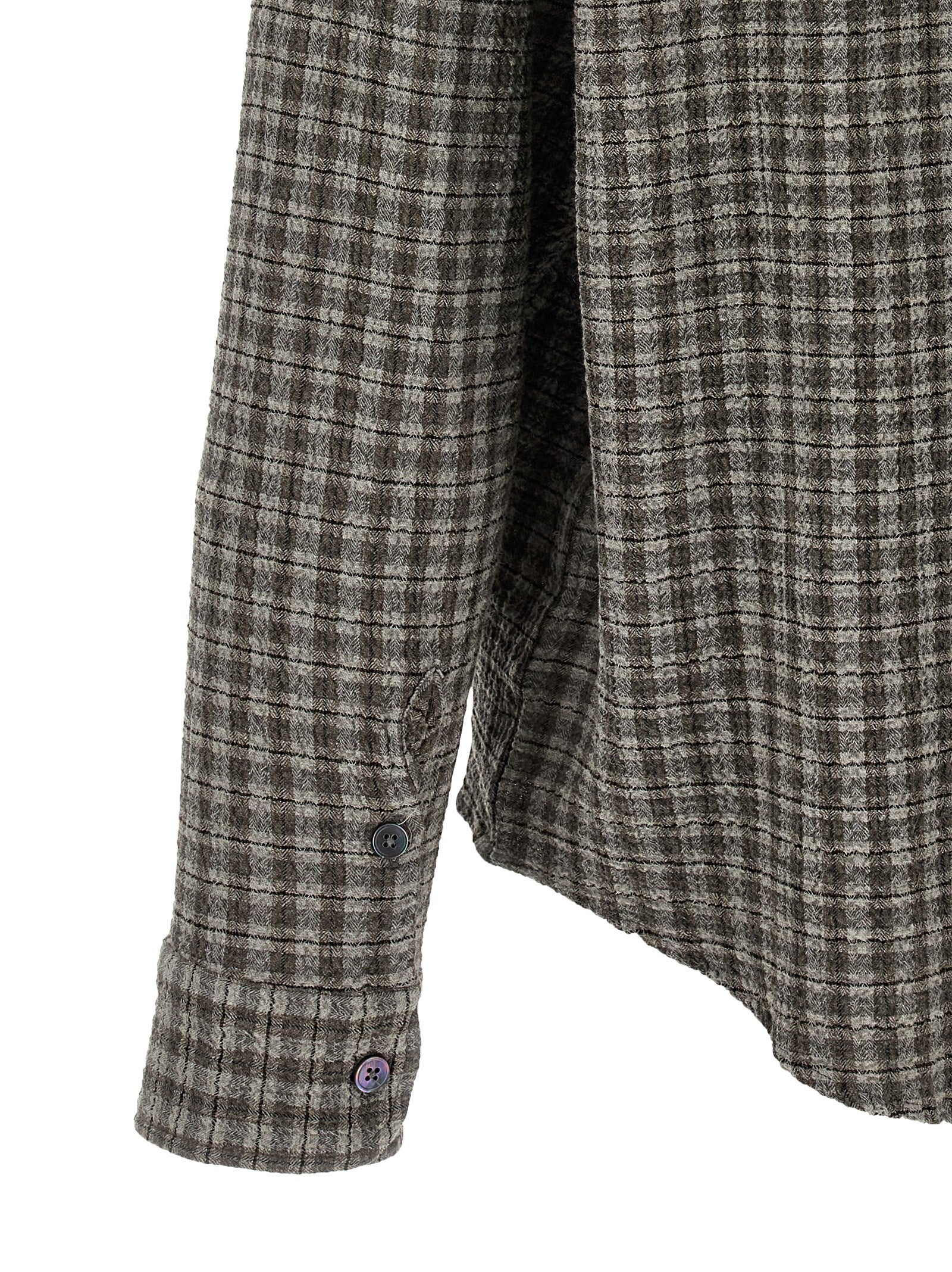 MFPEN Gray Virgin Wool Men's Blouse