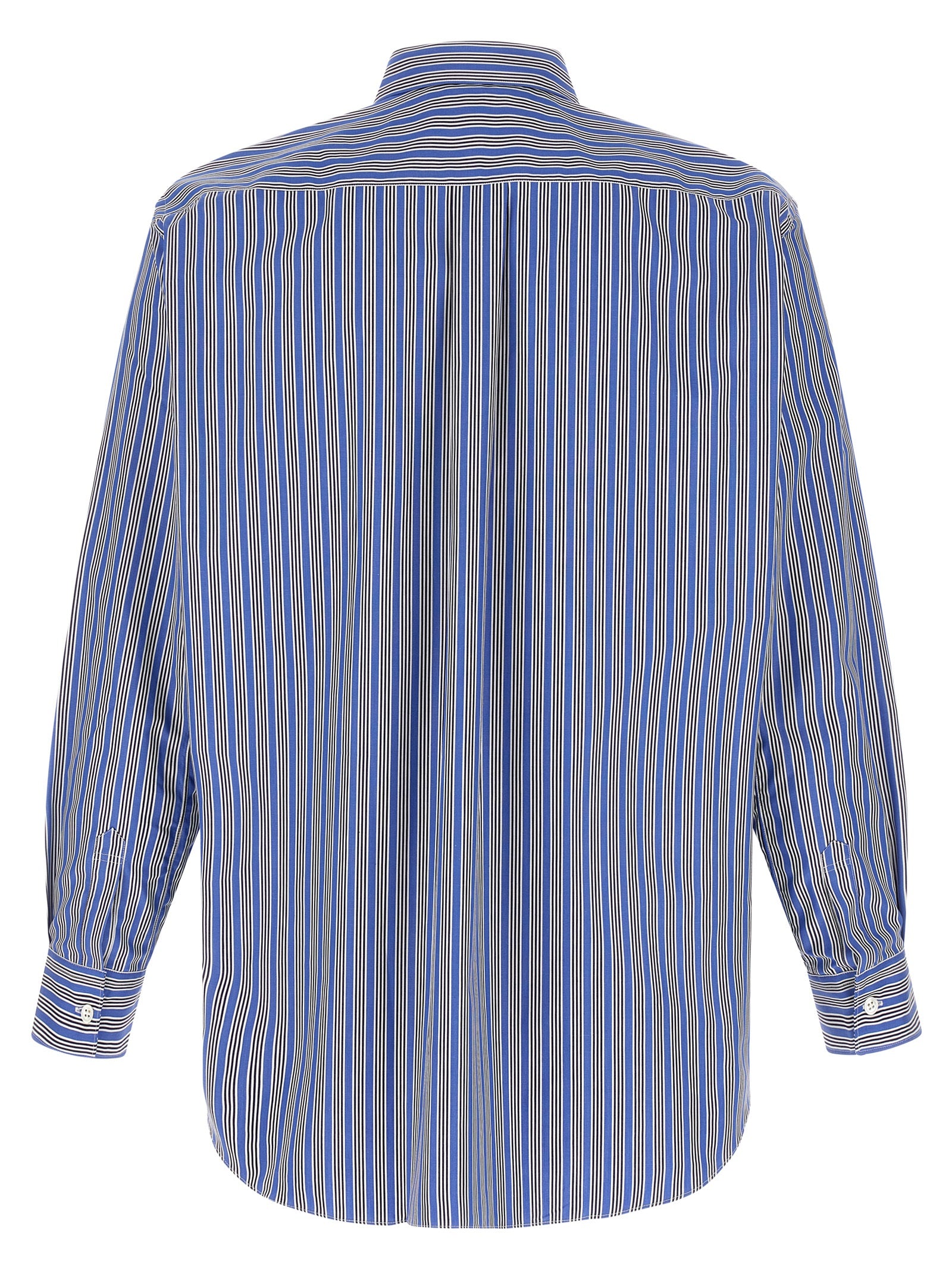 Comme Des Garçons Blue Cotton Men's Blouse