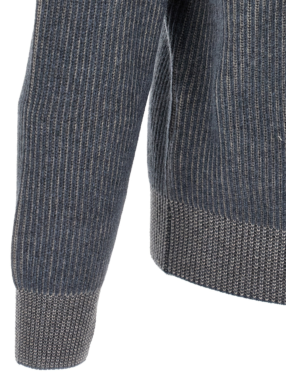 Brunello Cucinelli Blue Cashmere Men's Cardigan