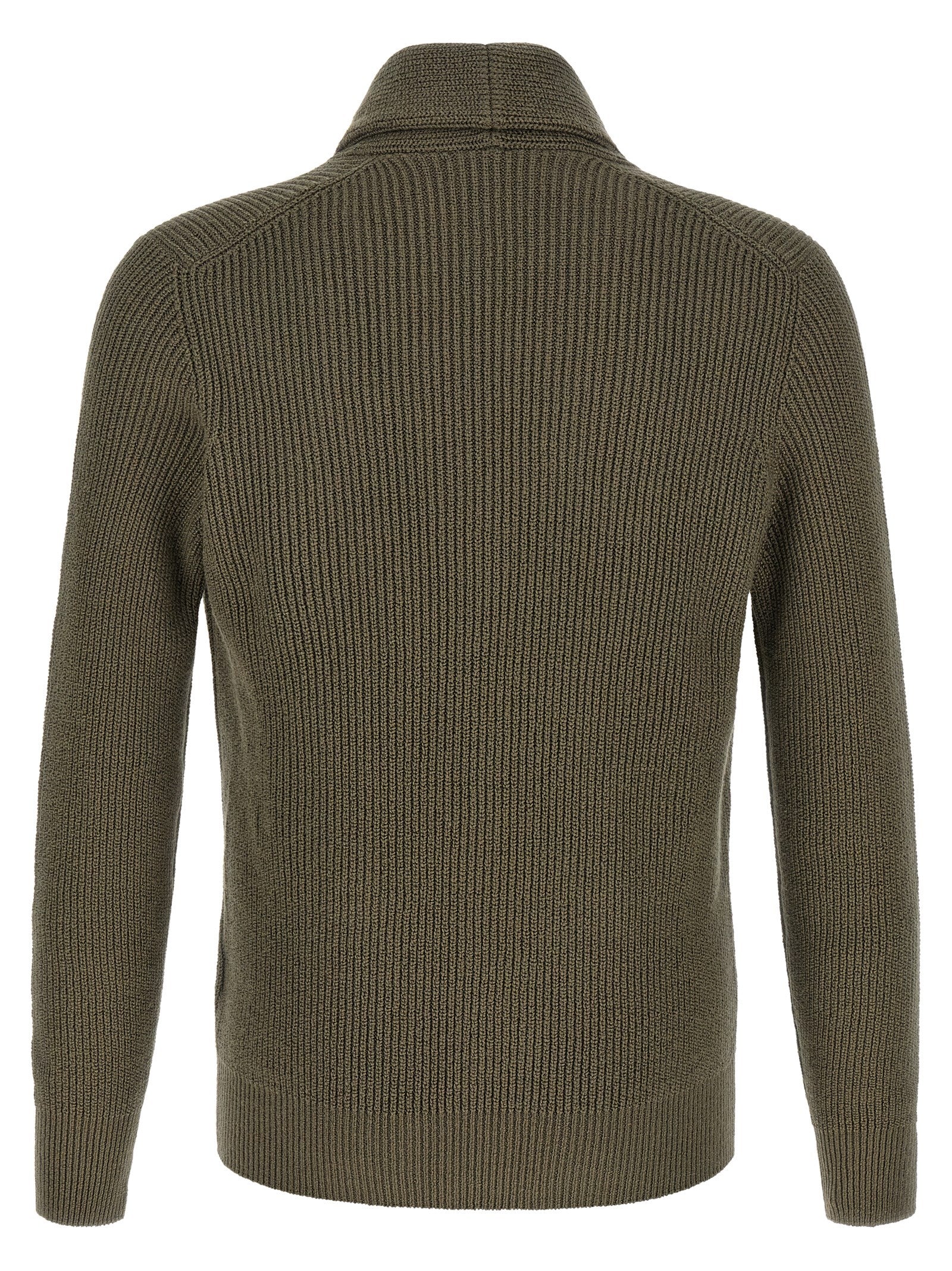 Brunello Cucinelli Bicolor Cotton Men's Cardigan