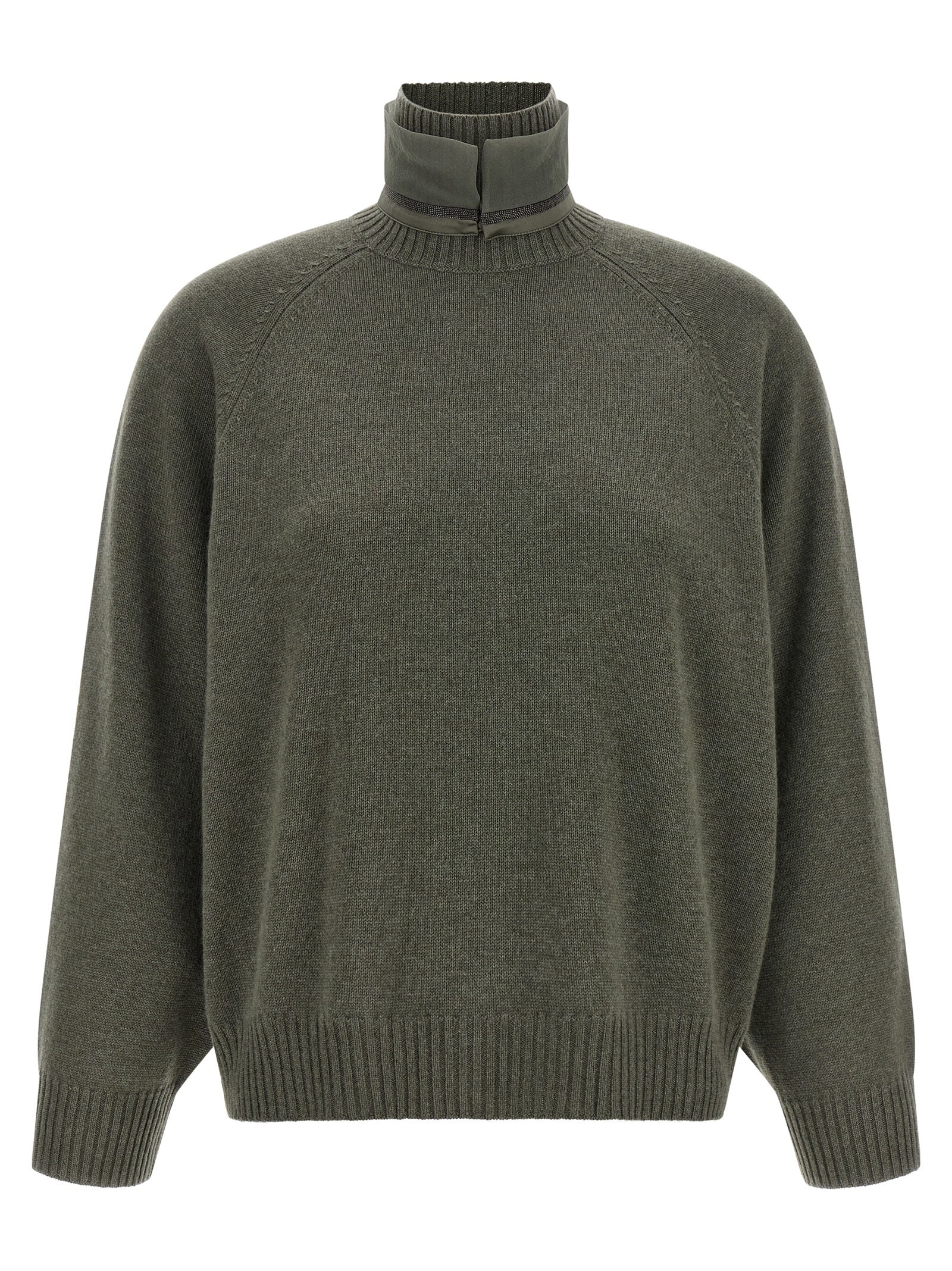 Brunello Cucinelli Bicolor Cashmere Women's Cardigan