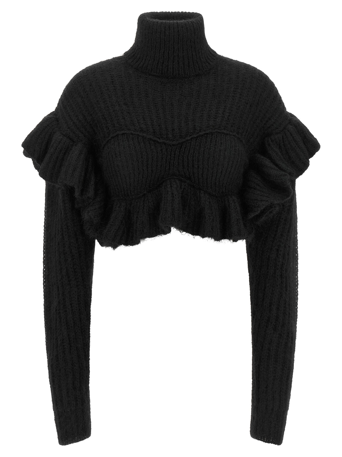 Elisabetta Franchi Black Mohair Women's Cardigan