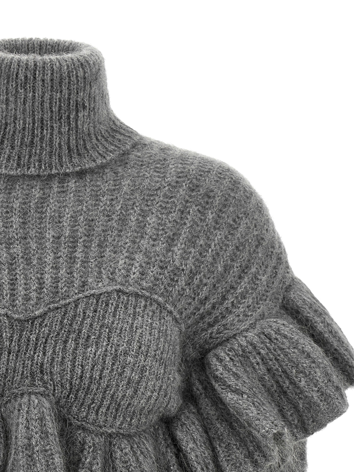 Elisabetta Franchi Gray Mohair Women's Cardigan