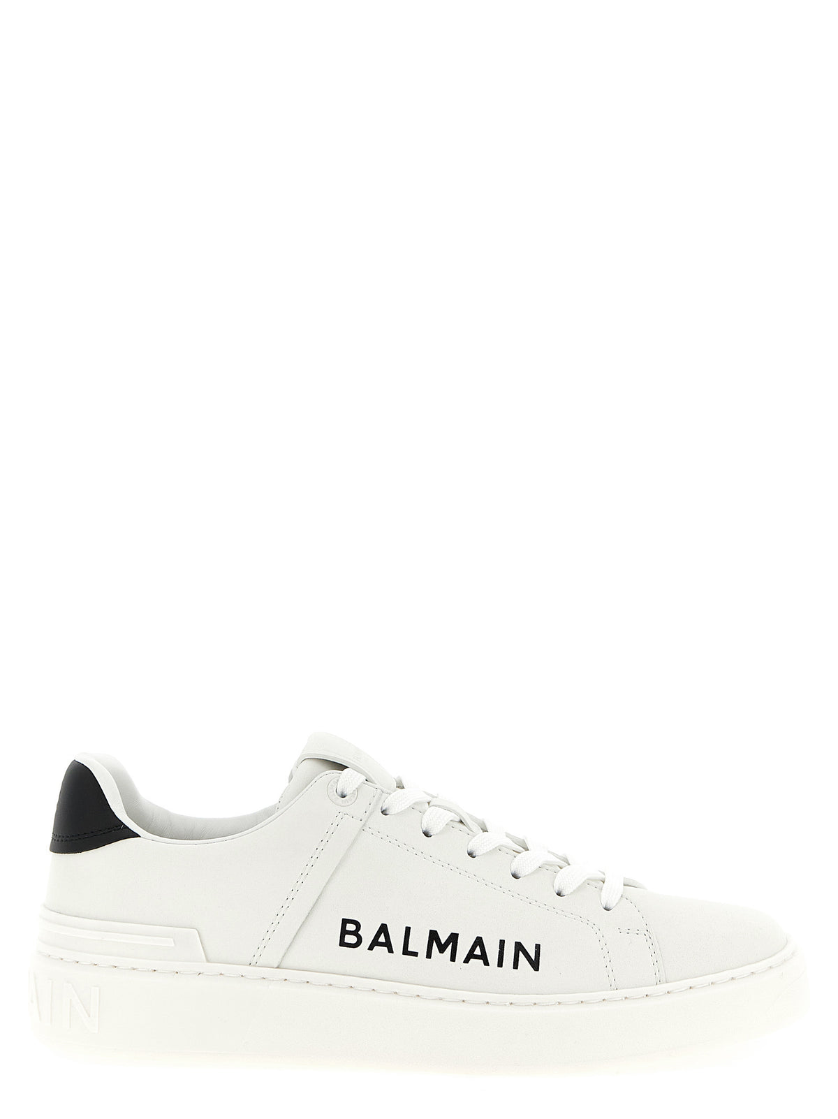 Balmain Bicolor Calfskin Low Top Men's Sneakers