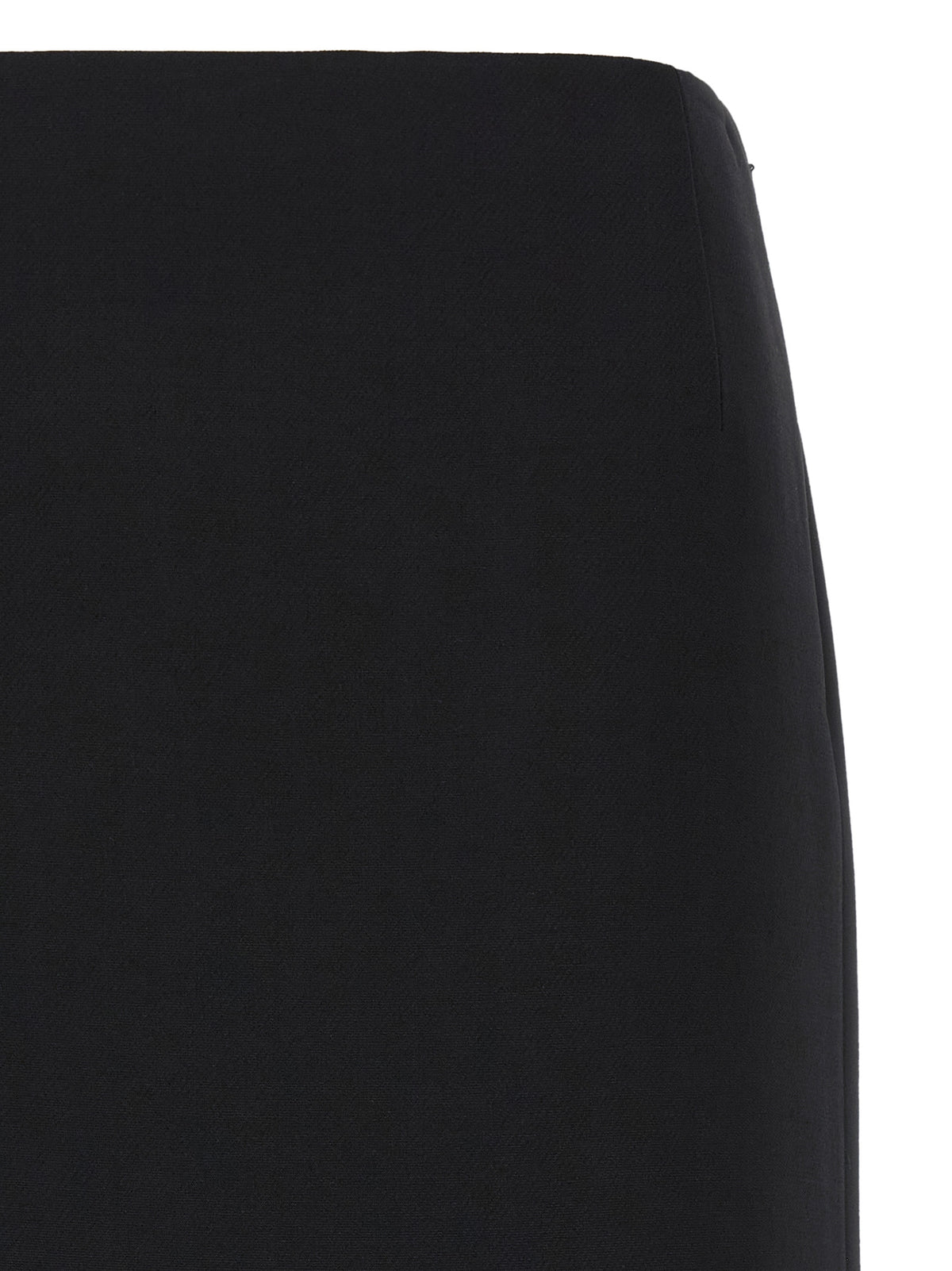 Fendi Black Wool Midi Women's Skirt