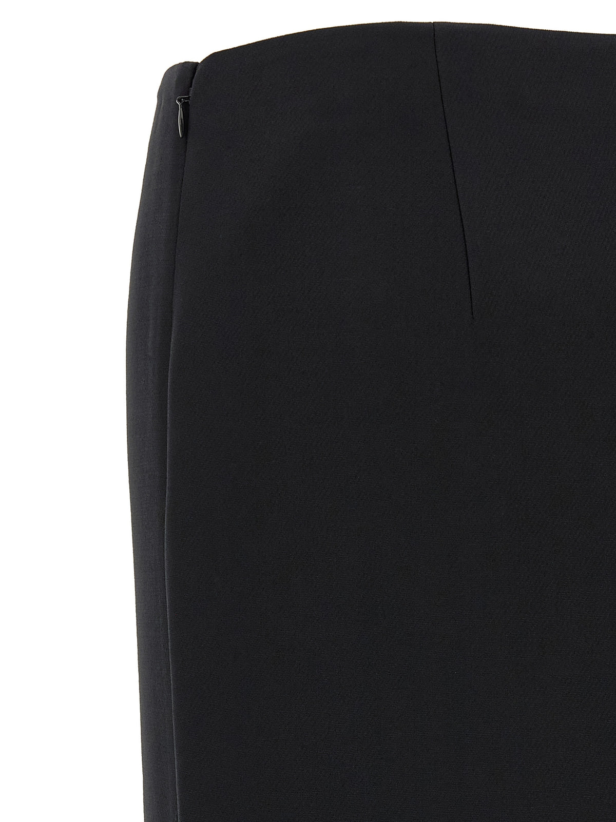 Fendi Black Wool Midi Women's Skirt