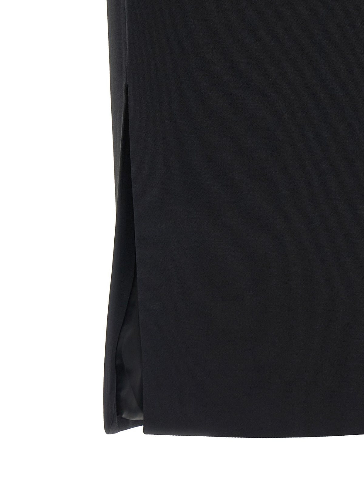 Fendi Black Wool Midi Women's Skirt