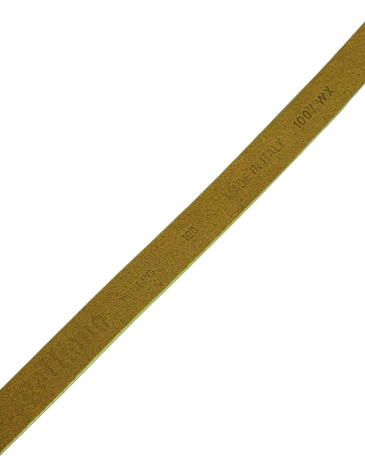 Dolce & Gabbana Yellow Waxed Leather Rustic Silver Logo Buckle Women's Belt (Pre-Owned)