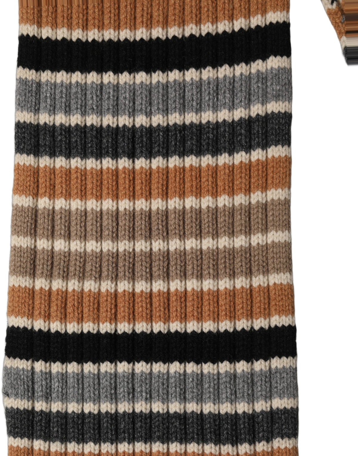 Dolce & Gabbana Multicolor Striped Knitted Viscose Shawl Women's Scarf