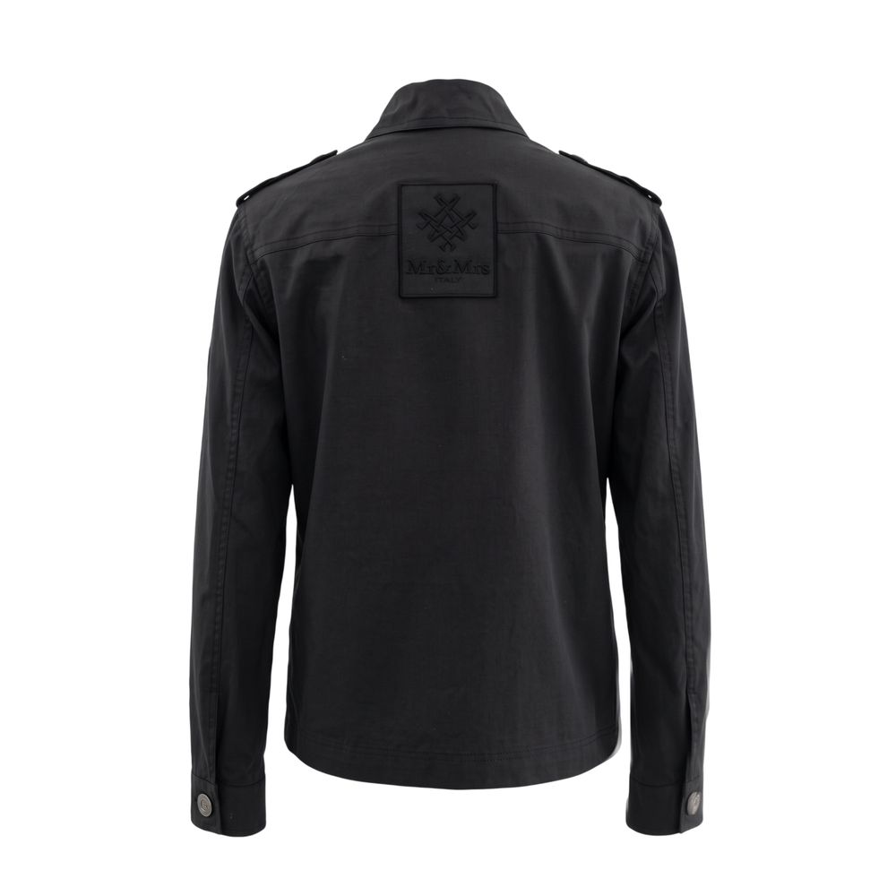 Mr&Mrs Italy Black Cotton Women Women's Jacket