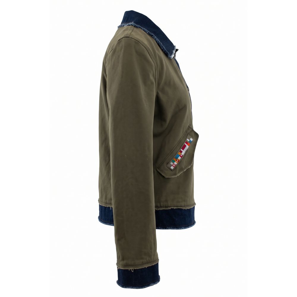 Mr&Mrs Italy Green Cotton Women's Women's Jacket