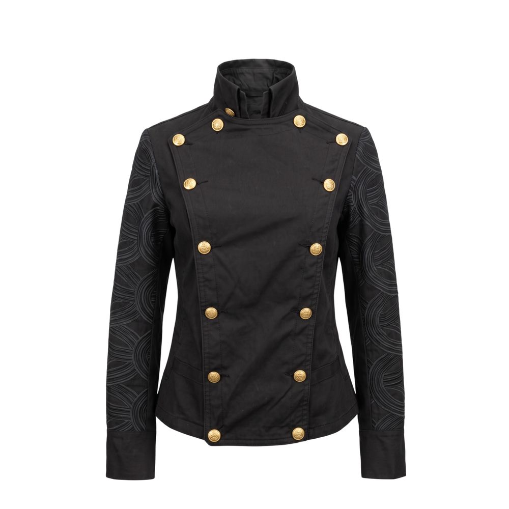 Mr&Mrs Italy Black Cotton Women Women's Jacket