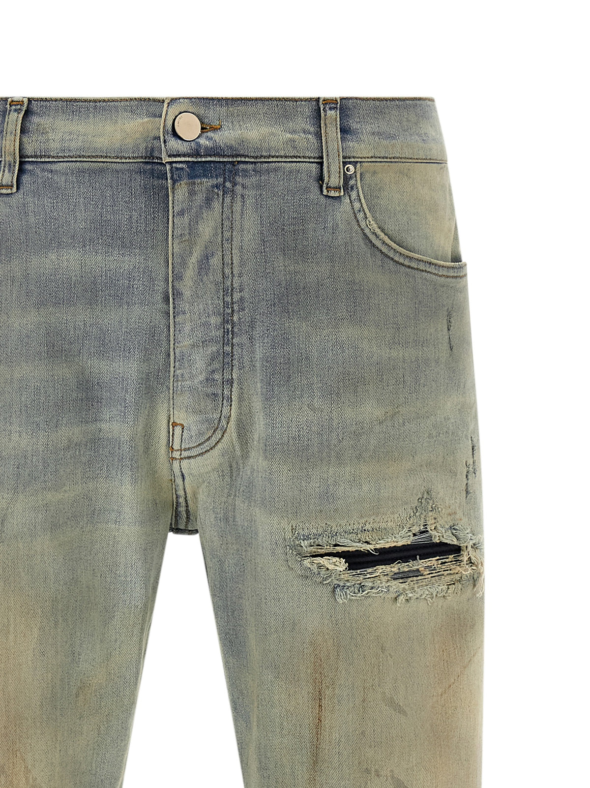 Amiri Beige Cotton Jeans Men's Denim