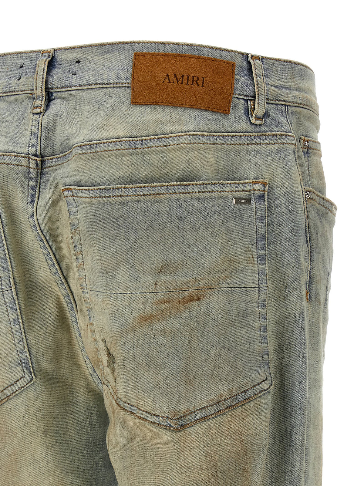 Amiri Beige Cotton Jeans Men's Denim