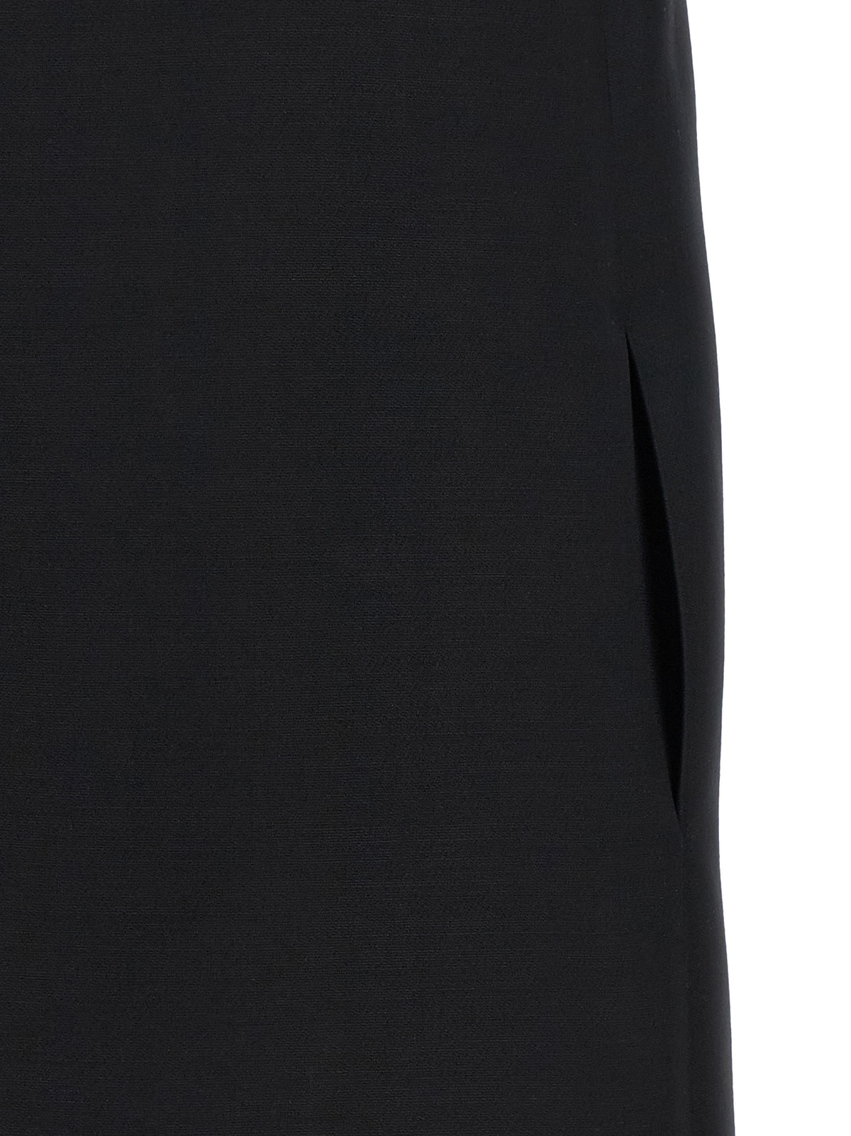 Valentino Garavani Black Virgin Wool Short Women's Dress