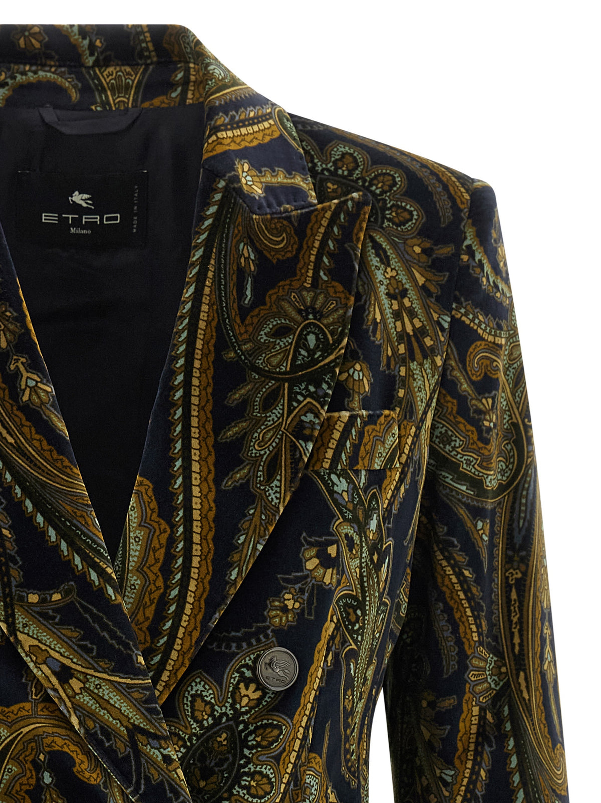 Etro Blue Cotton Women's Blazer