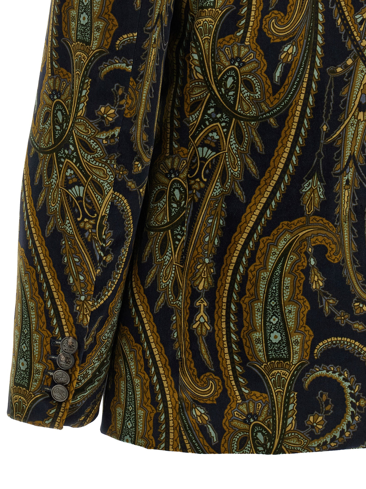 Etro Blue Cotton Women's Blazer
