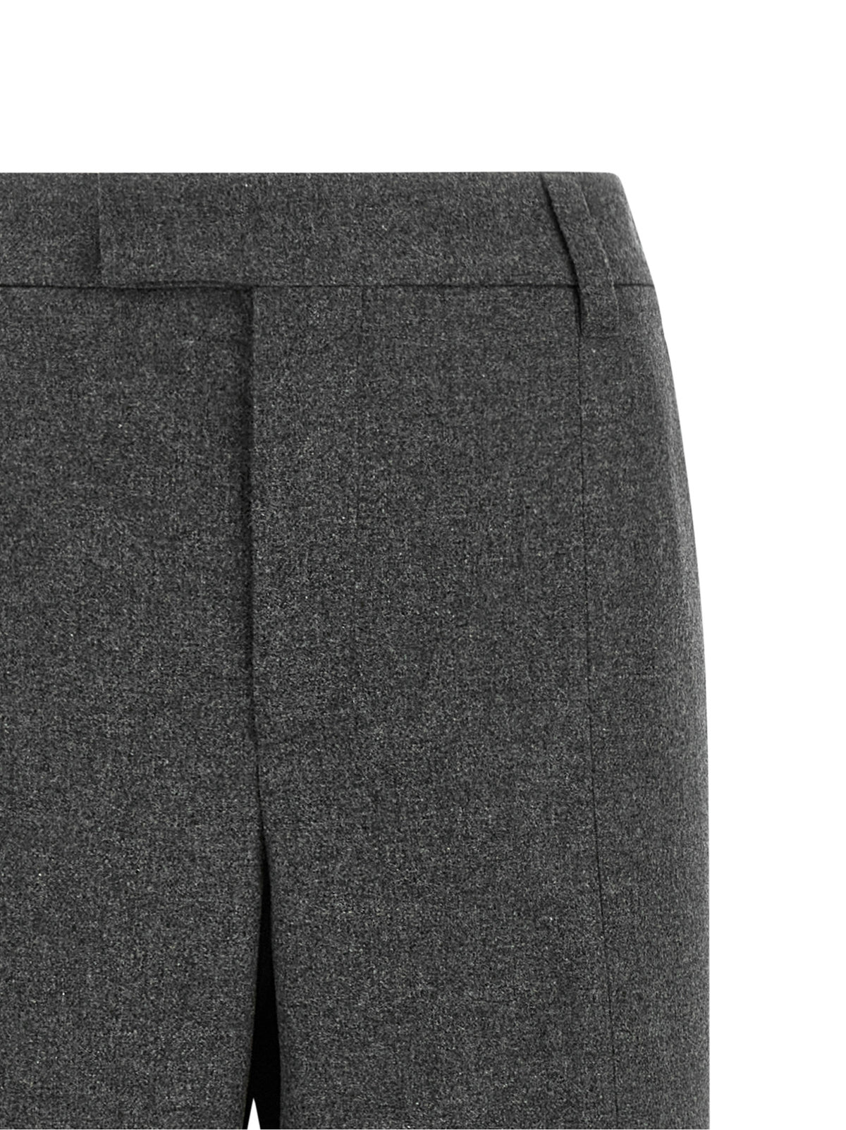 Brunello Cucinelli Gray Virgin Wool Flared Women's Pants