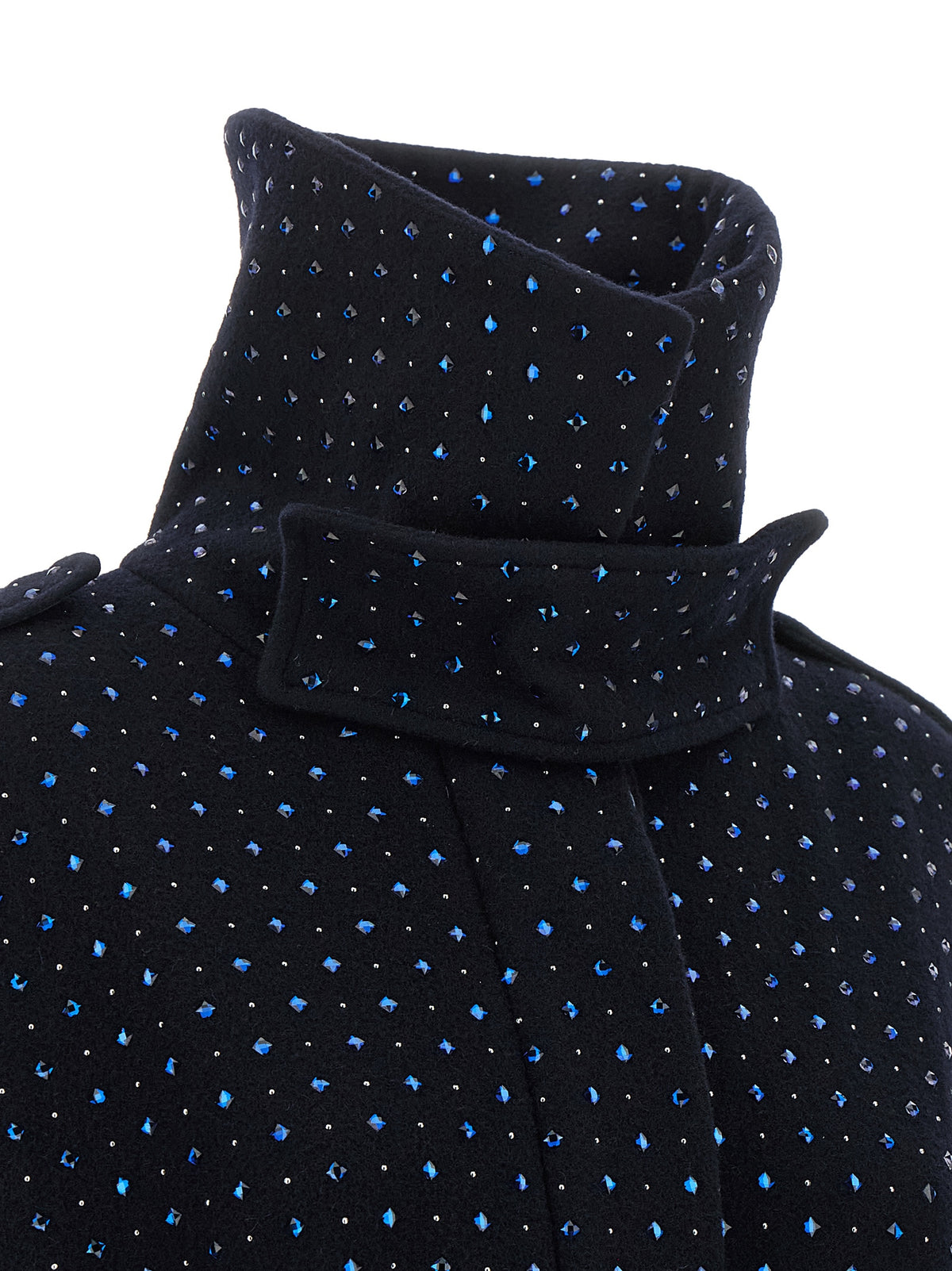PINKO Blue Wool Women's Coat