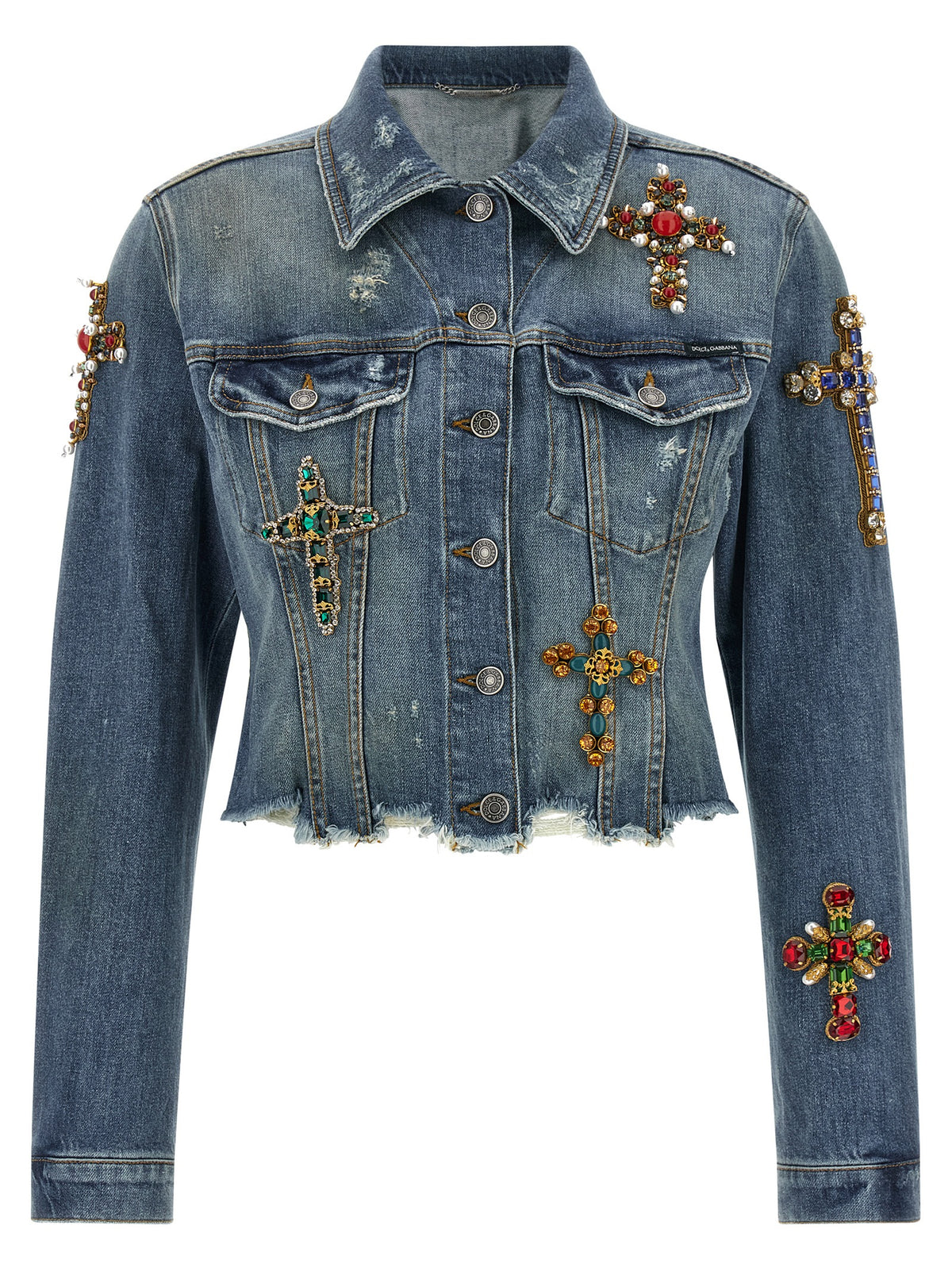 Dolce & Gabbana Blue Cotton Denim Women's Jacket