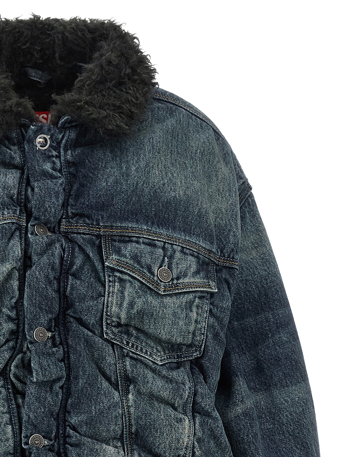 Diesel Blue Cotton Denim Women's Jacket