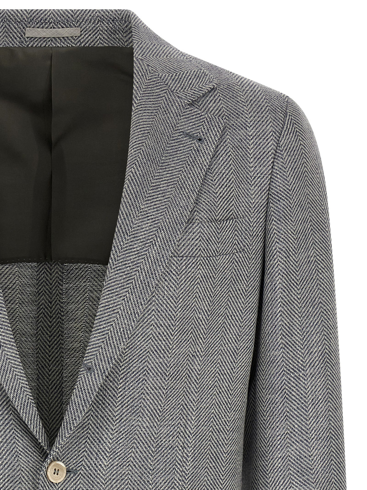 Brunello Cucinelli Gray Wool Men's Blazer