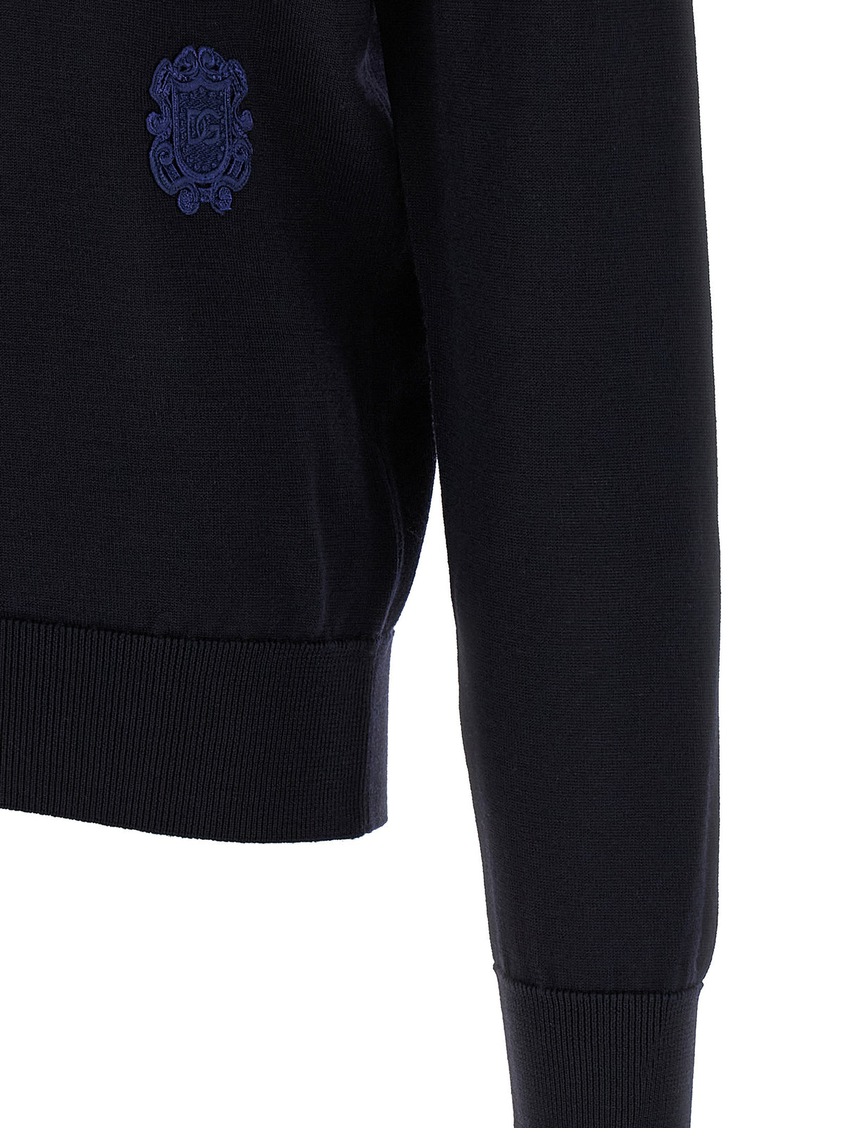 Dolce & Gabbana Blue Virgin Wool Men's Cardigan