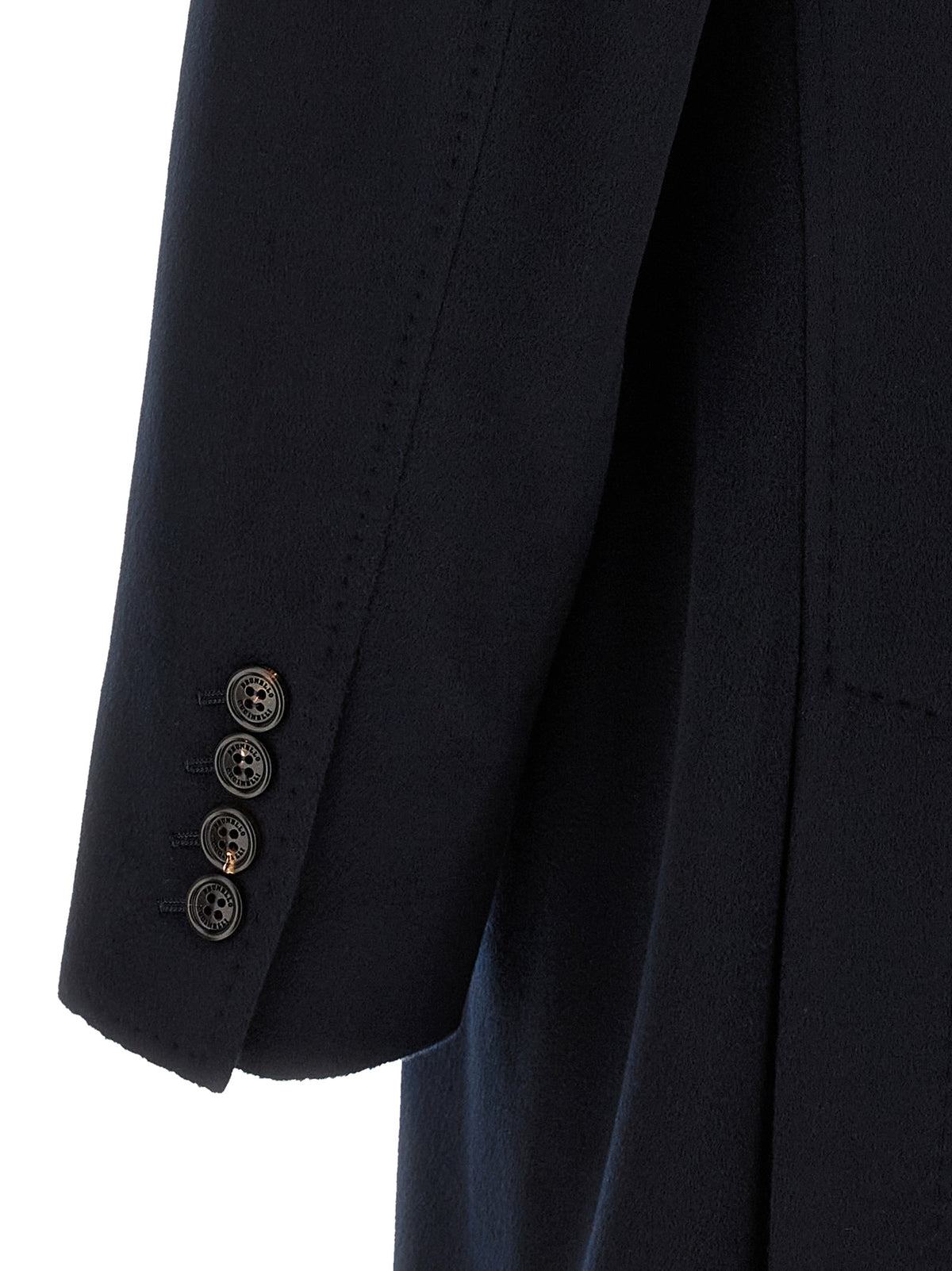 Brunello Cucinelli Blue Virgin Wool Men's Coat