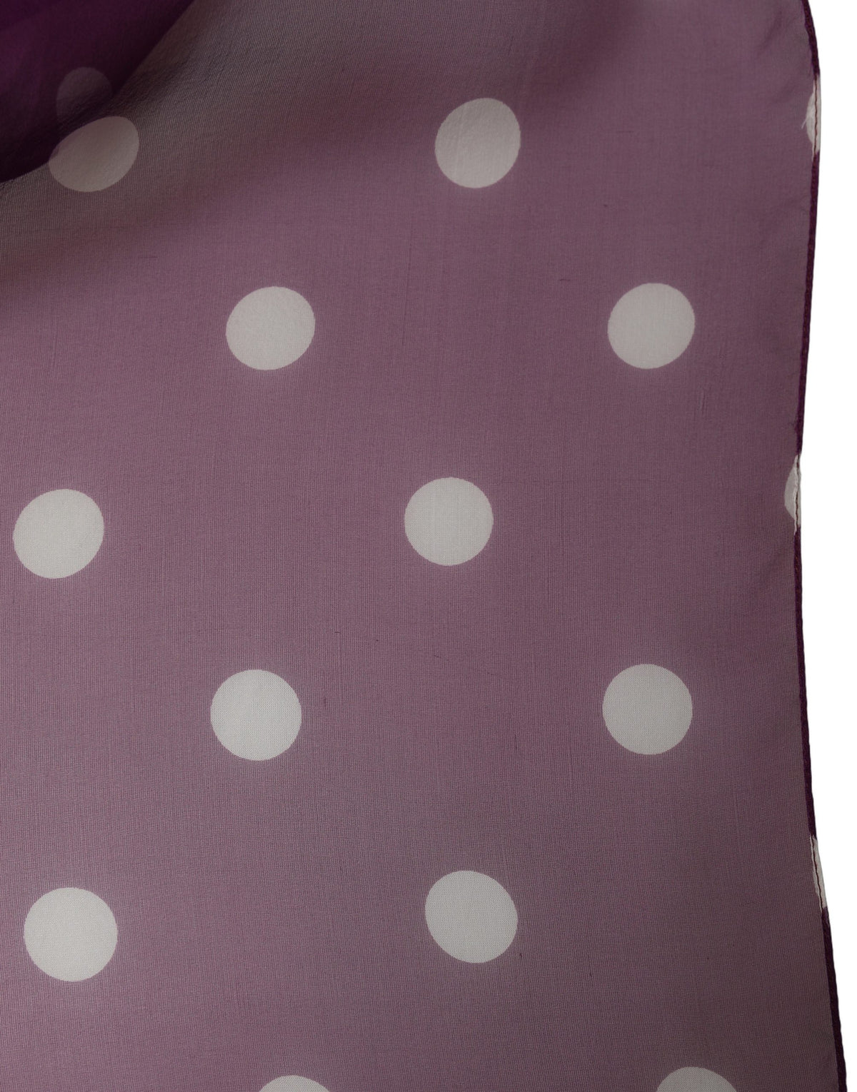 Dolce & Gabbana Purple White Polka Dot Square Foulard Women's Scarf