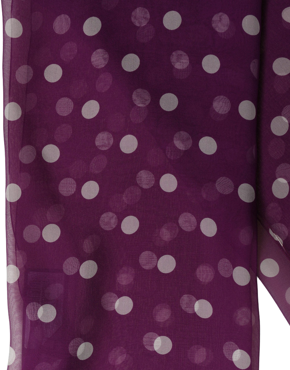 Dolce & Gabbana Purple White Polka Dot Square Foulard Women's Scarf