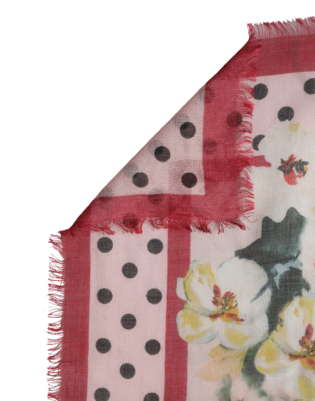 Dolce & Gabbana Multicolor Floral Cashmere Stole Women's Scarf (Pre-Owned)