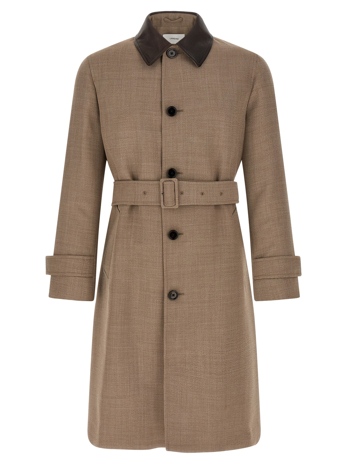 Lardini Beige Virgin Wool Men's Coat