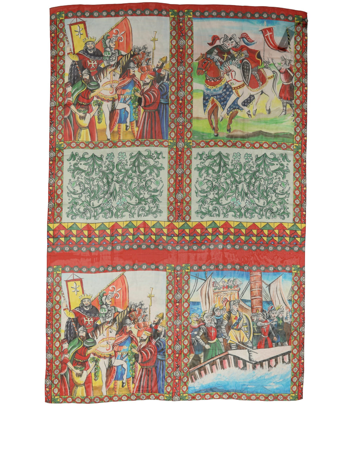 Dolce & Gabbana Multicolor Silk Printed Shawl Stole Women's Scarf