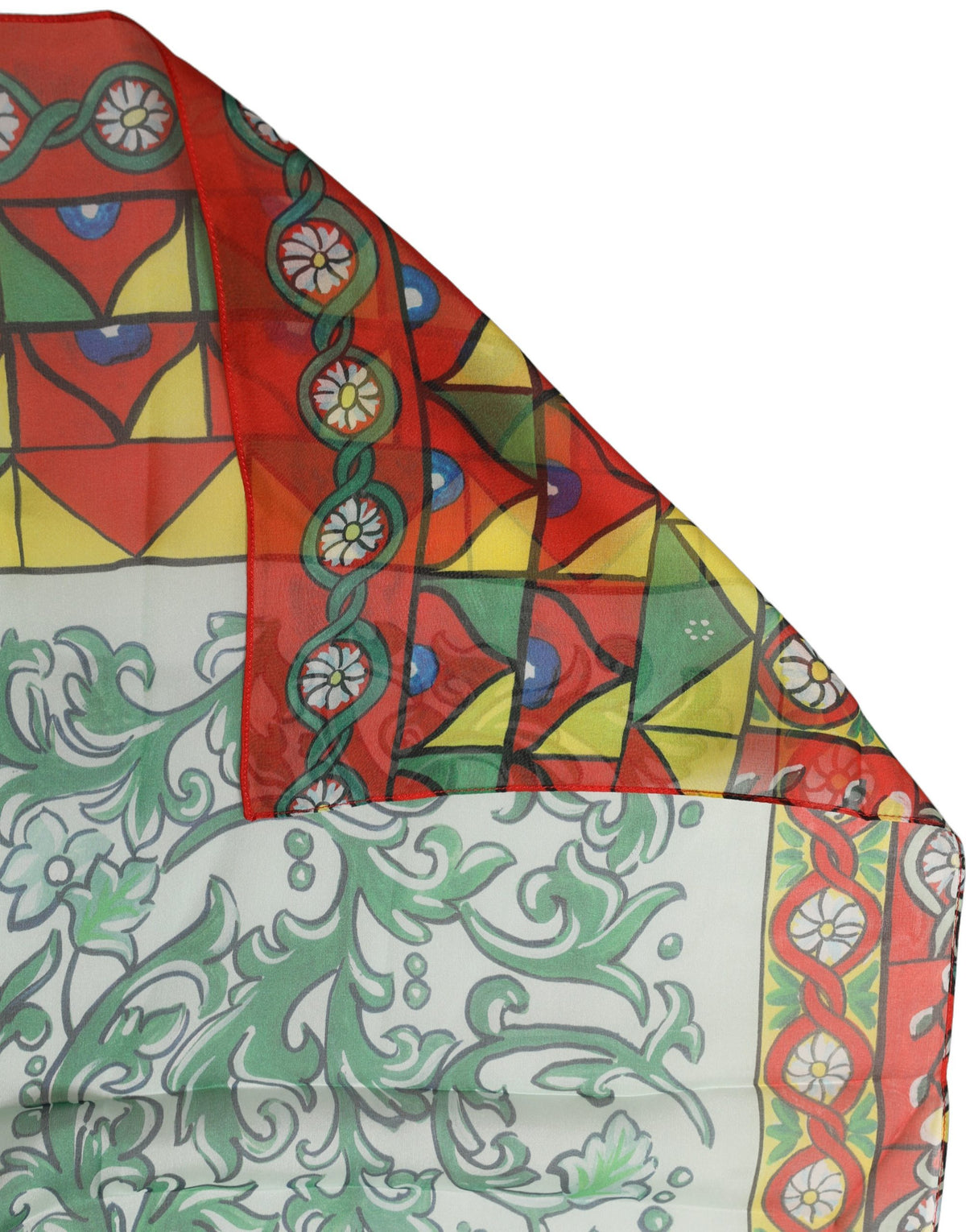 Dolce & Gabbana Multicolor Silk Printed Foulard Women's Scarf