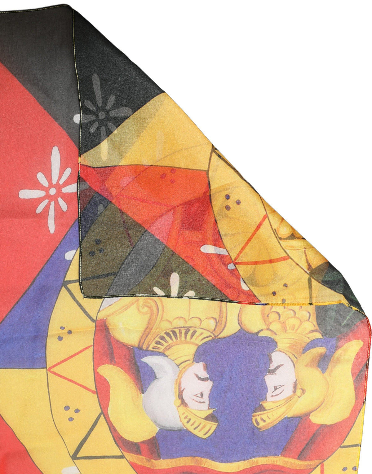 Dolce & Gabbana Multicolor Silk Printed Shawl Stole Women's Scarf