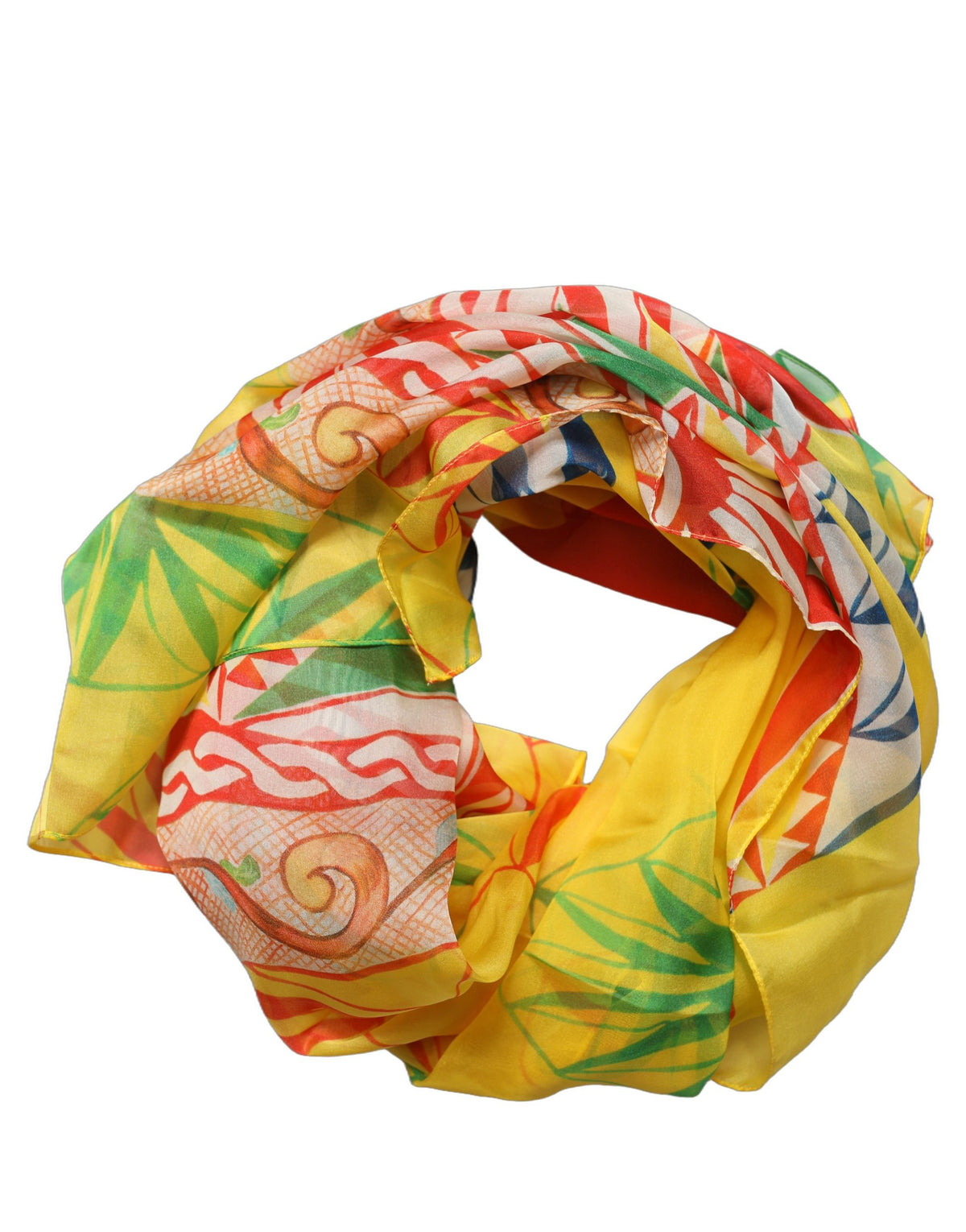 Dolce & Gabbana Multicolor Geometric Square Foulard Women's Scarf